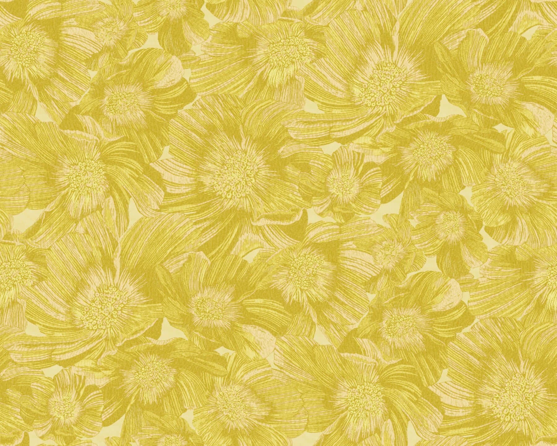 Anemoni Wallpaper- Yellow