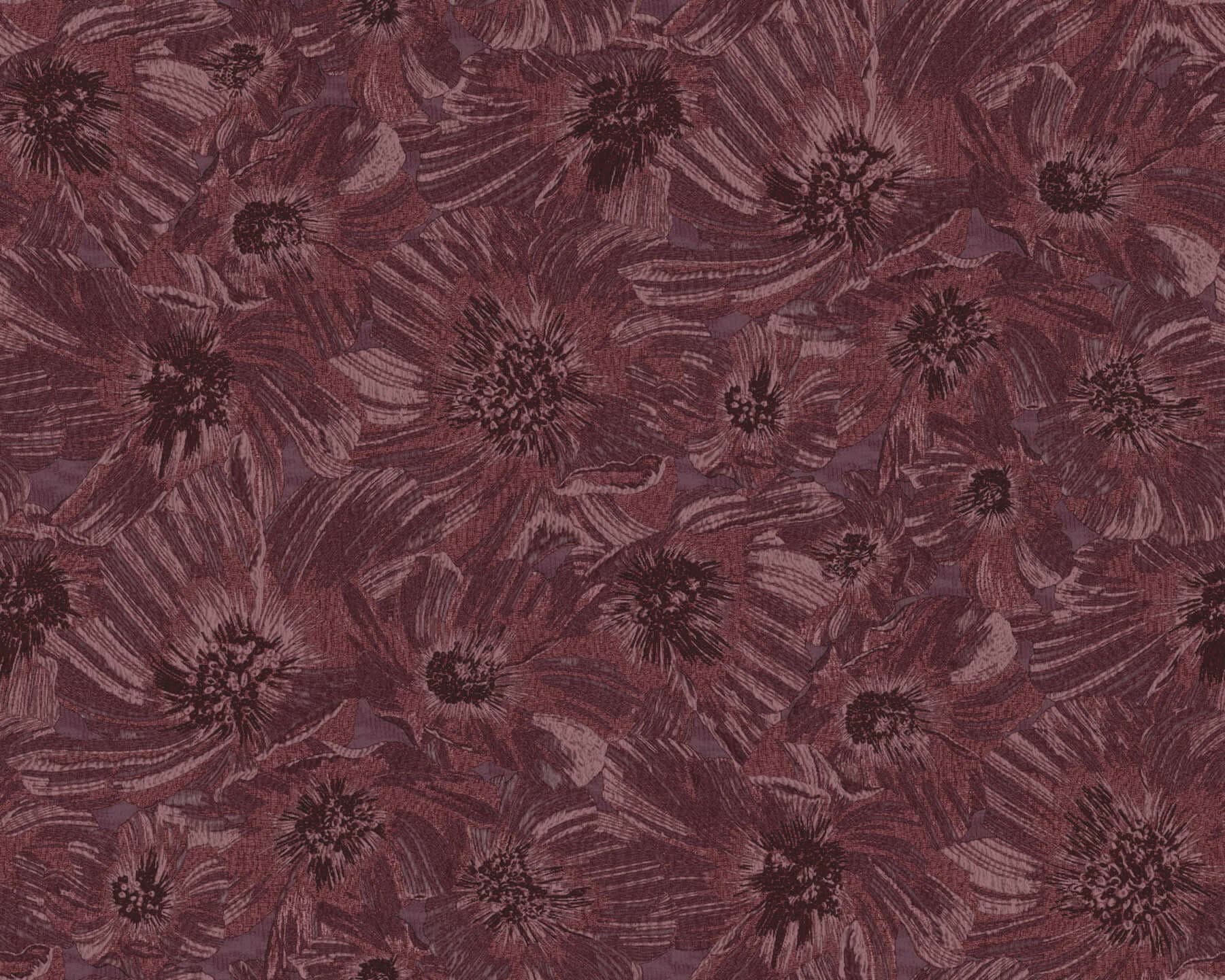 Anemoni Wallpaper- Burgundy