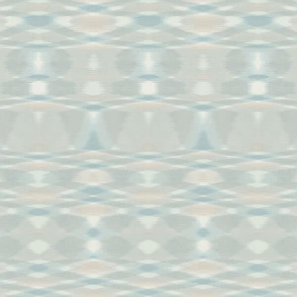 Sunrise Flame Wallpaper- Light Blue/Multi