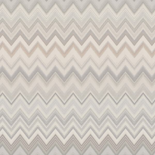Happy Zig Zag Wallpaper- Grey