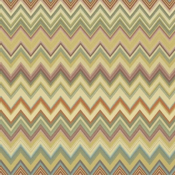 Happy Zig Zag Wallpaper- Gold/Multi