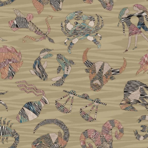 Constellations Wallpaper- Gold/Multi