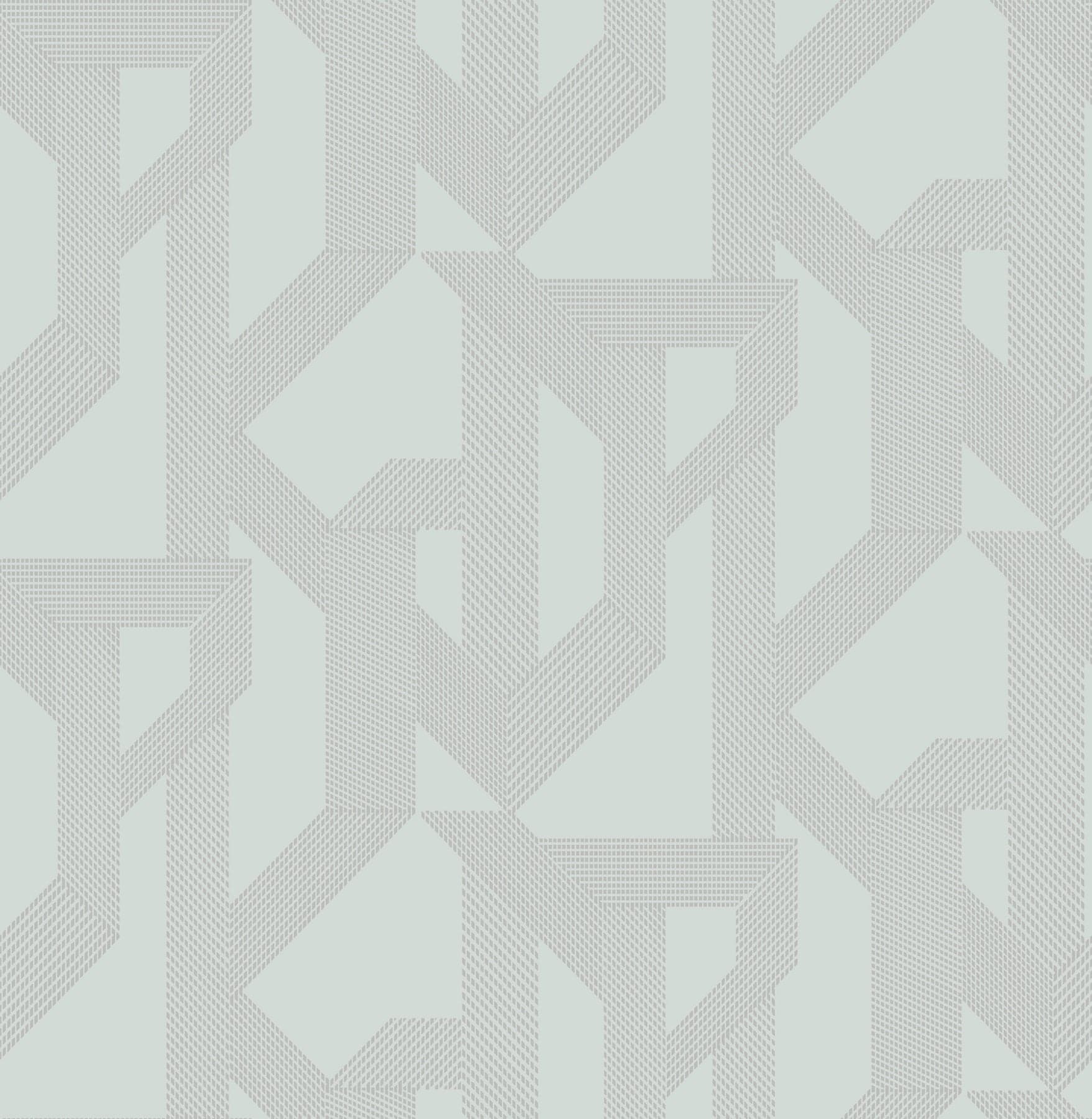 Franz Geometric Light Blue Wallpaper