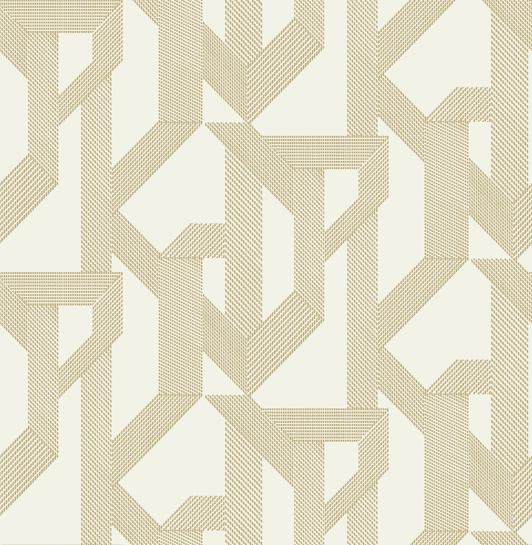 Franz Geometric Gold Wallpaper
