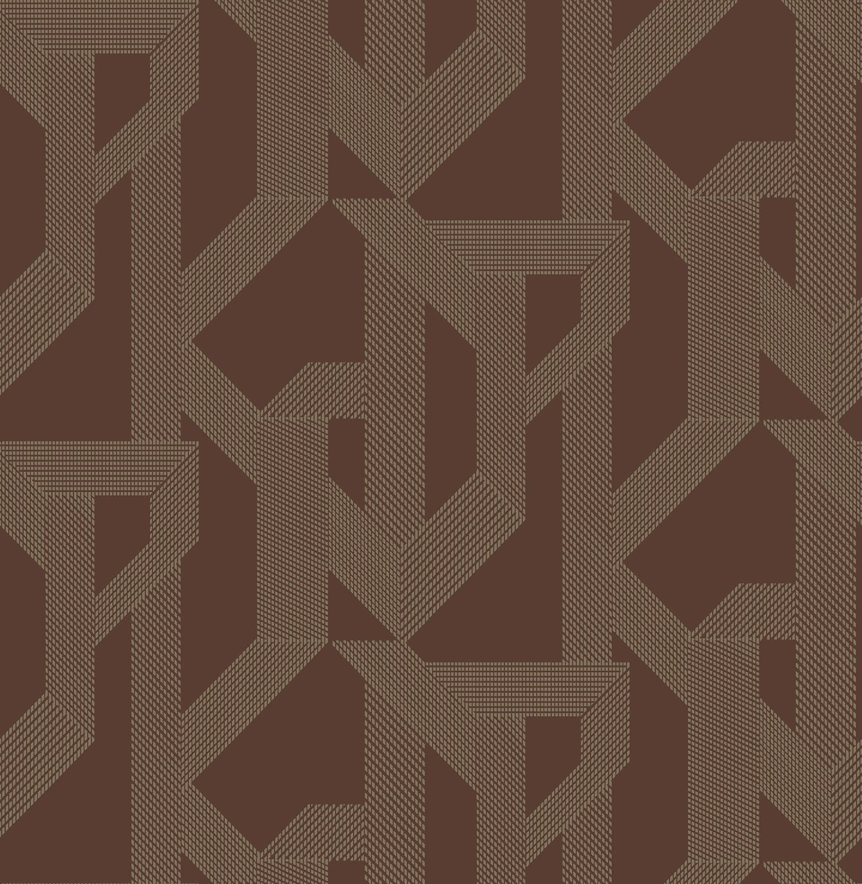 Franz Geometric Maroon Wallpaper