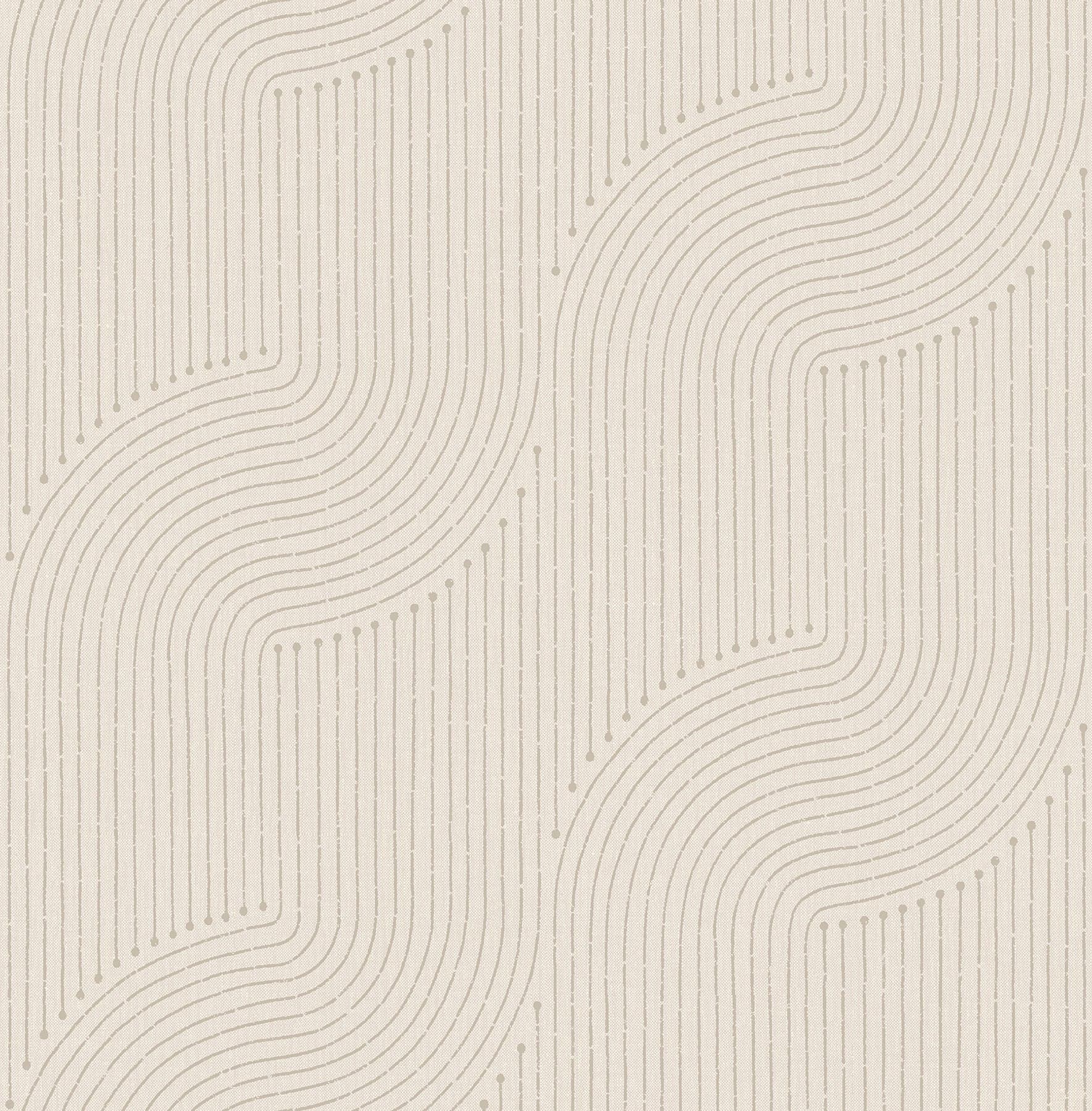 Braddock Rhythmic Flow Dove Wallpaper