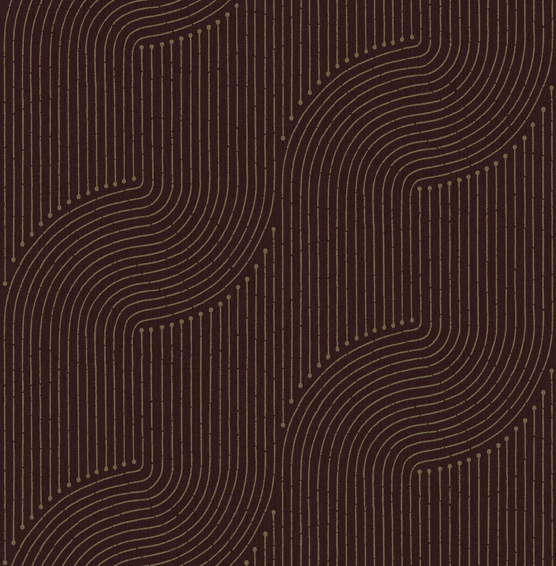 Braddock Rhythmic Flow Merlot Wallpaper