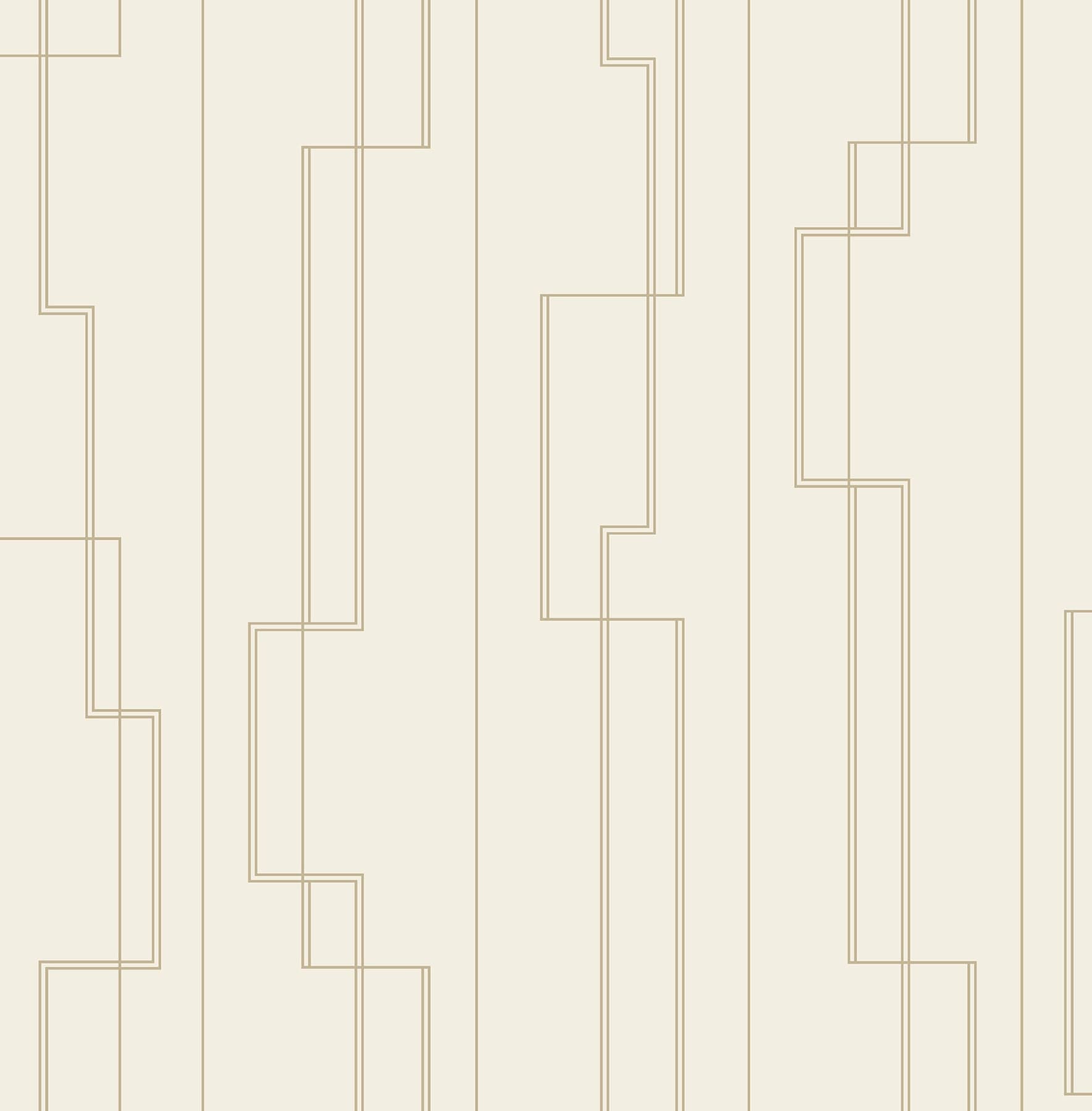 Anson Deco Detailing Ivory Wallpaper