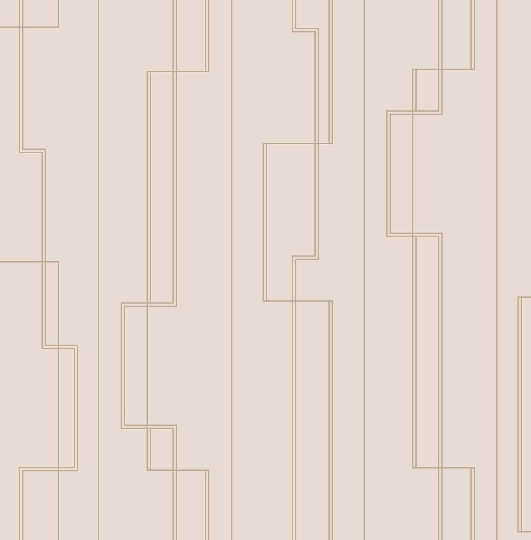 Anson Deco Detailing Blush Wallpaper
