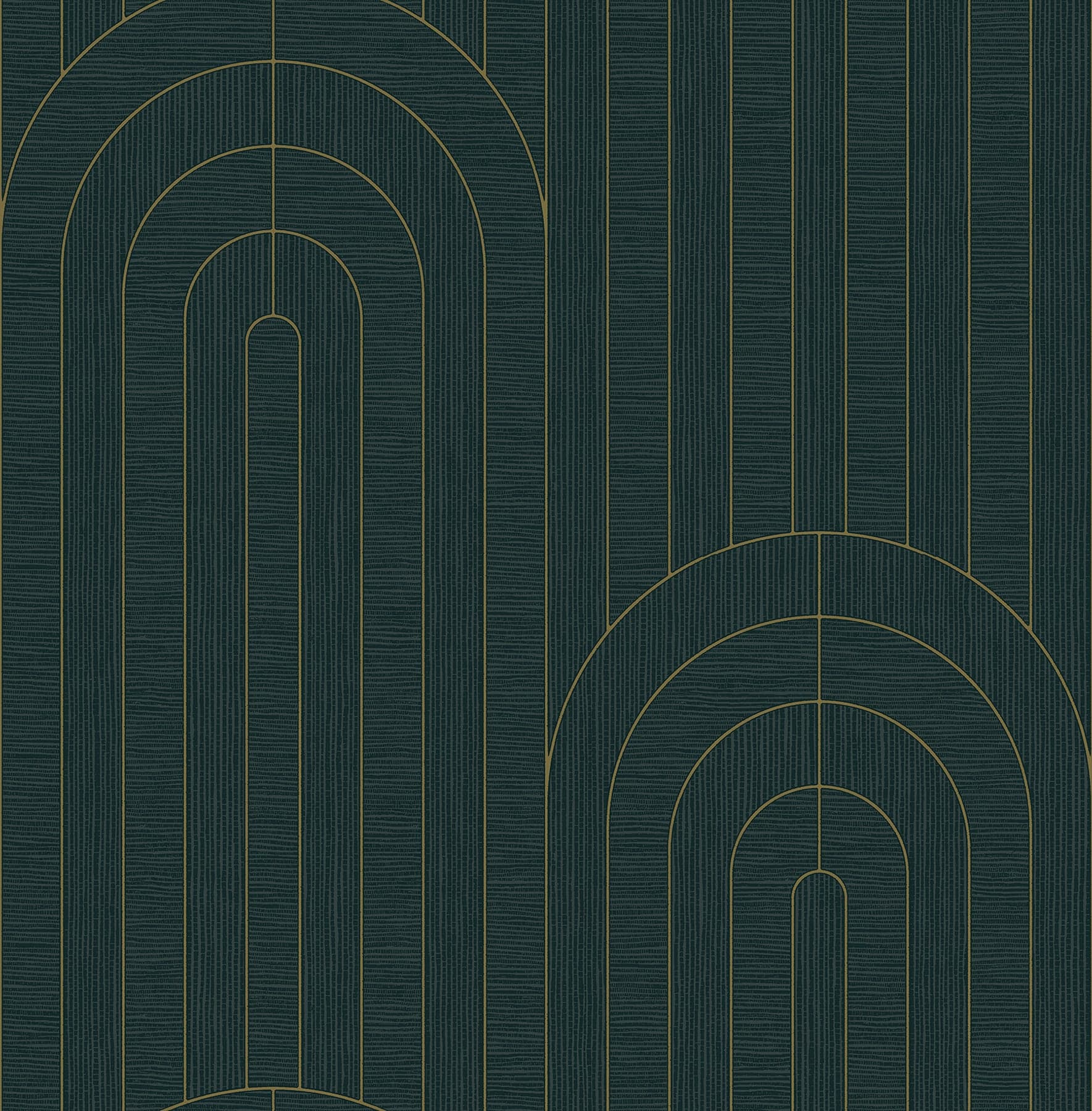 Declan Textured Arches Teal Wallpaper