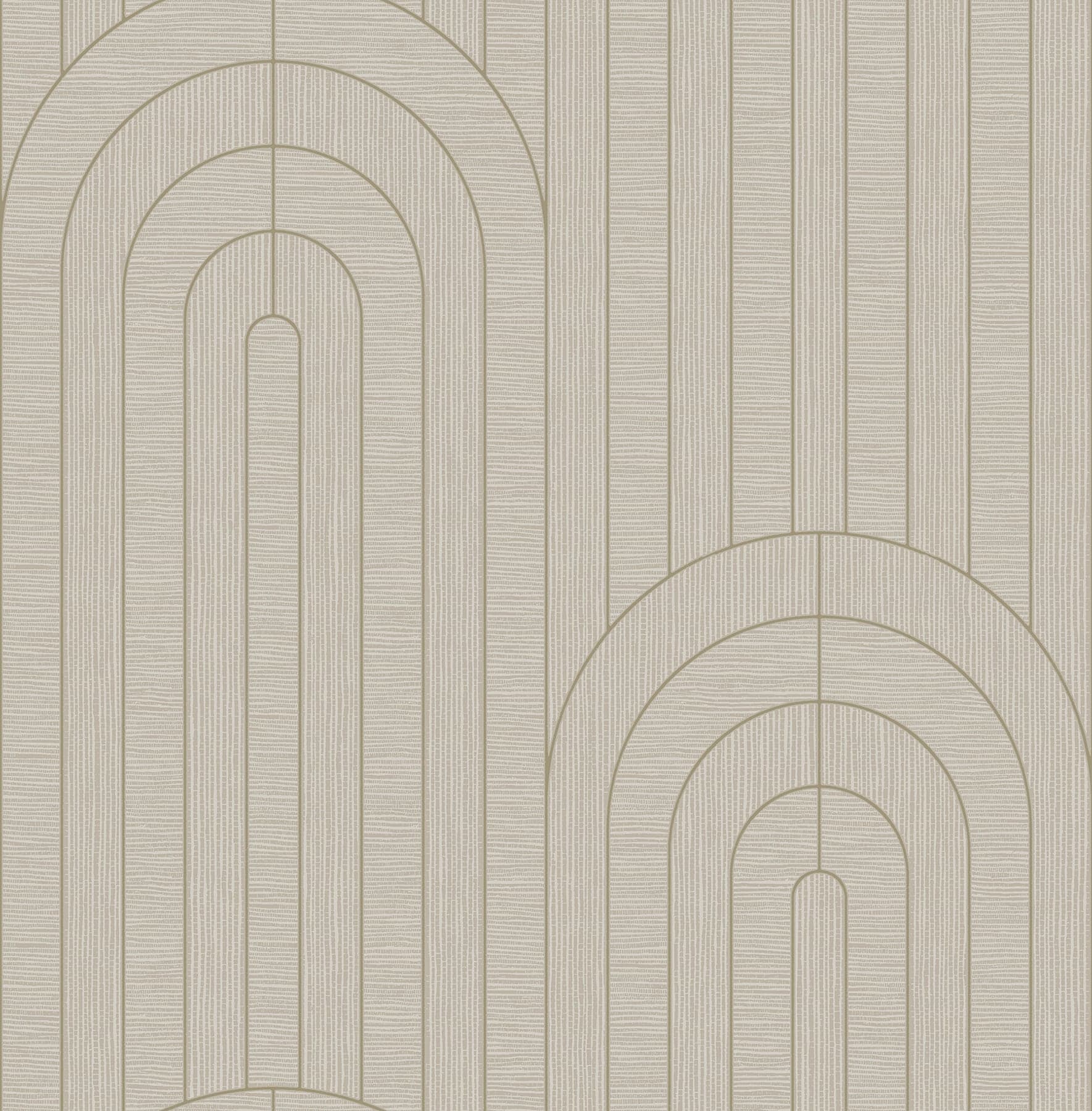 Declan Textured Arches Neutral Wallpaper