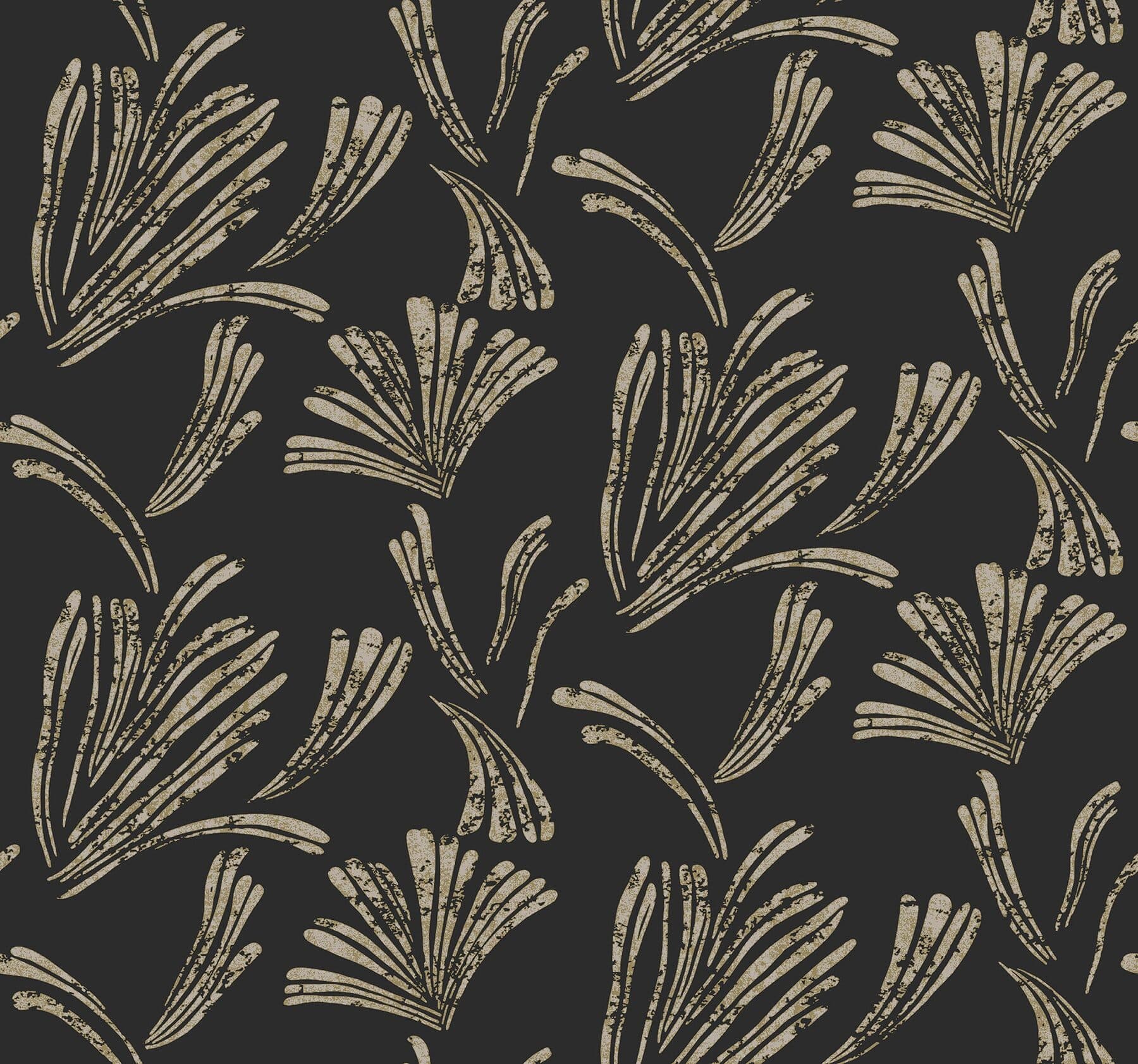 Ermine Abstract Black Wallpaper