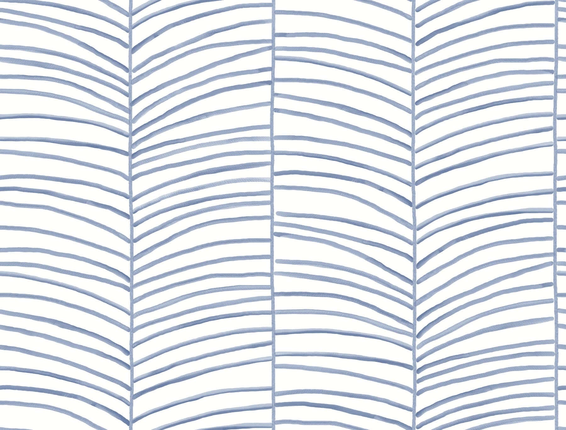 Cascade Palm Chevron- Sea