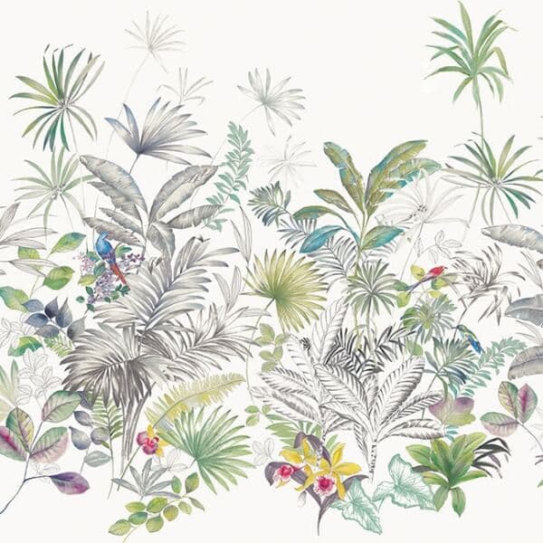 Tropical Study Mural- White