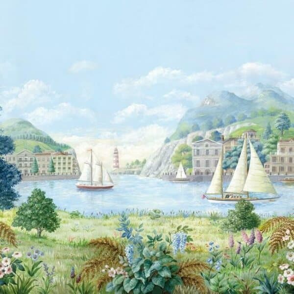 Safe Harbor Wall Mural- Sky Blue