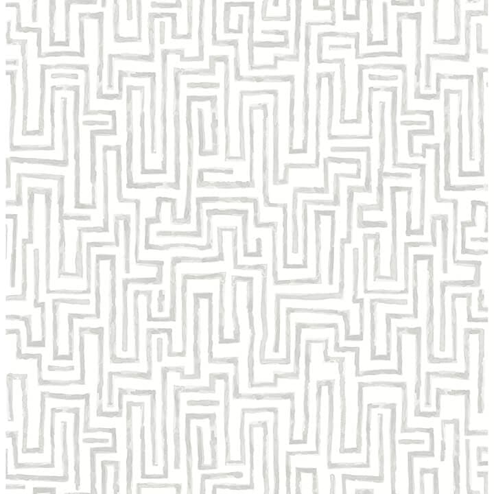Ramble Grey Geometric Wallpaper
