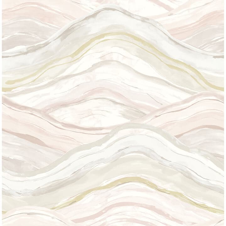 Dorea Pastel Striated Waves Wallpaper