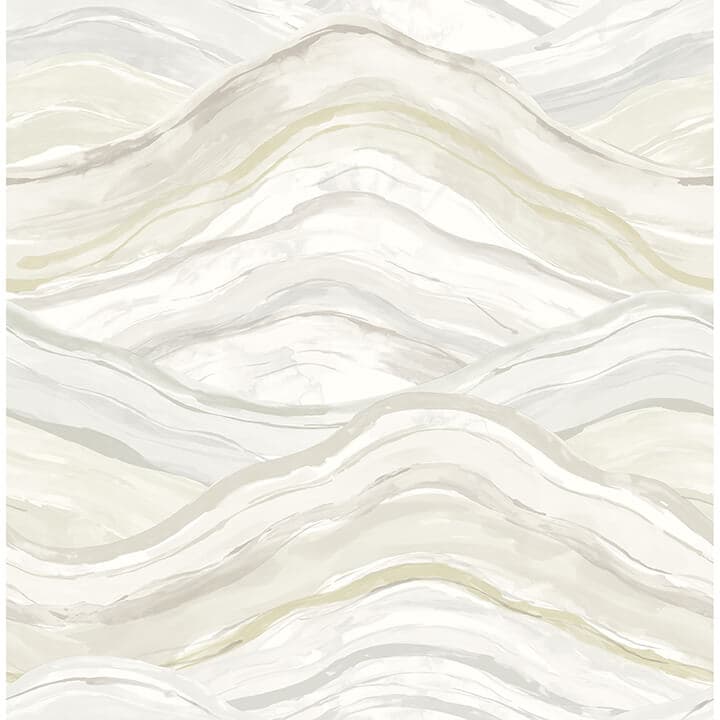 Dorea Champagne Striated Waves Wallpaper