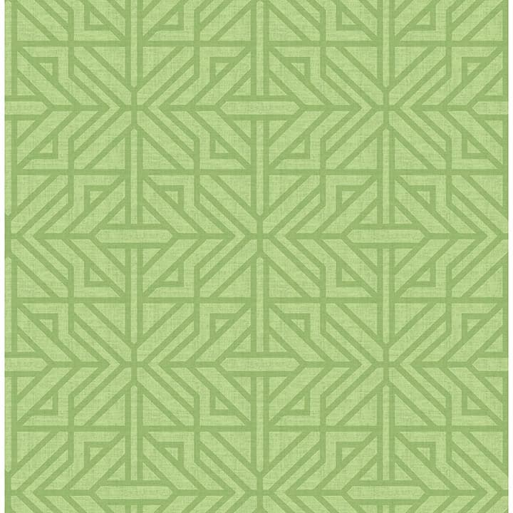 Hesper Green Geometric Wallpaper