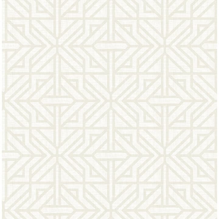 Hesper Ivory Geometric Wallpaper