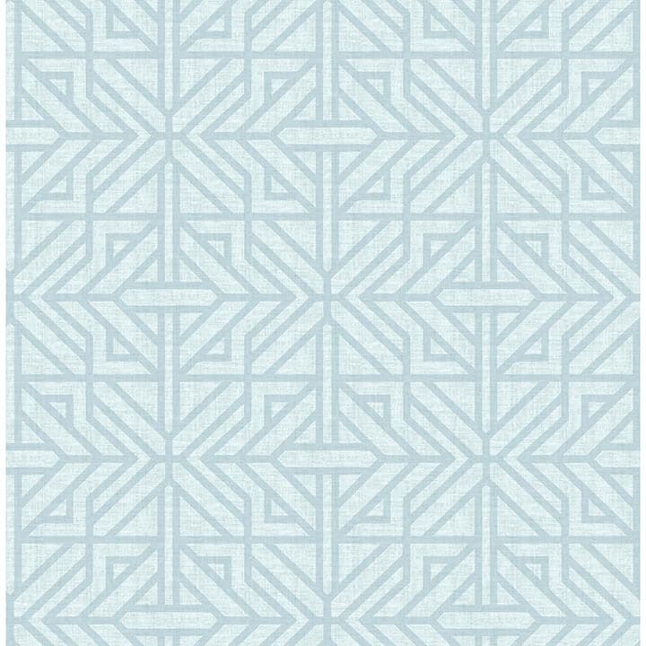 Hesper Sky Blue Geometric Wallpaper