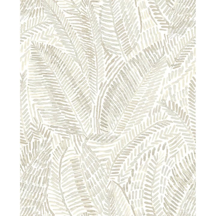 Fildia Taupe Botanical Wallpaper