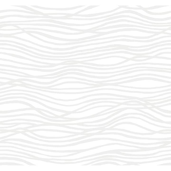Galyn White Pearlescent Wave Wallpaper