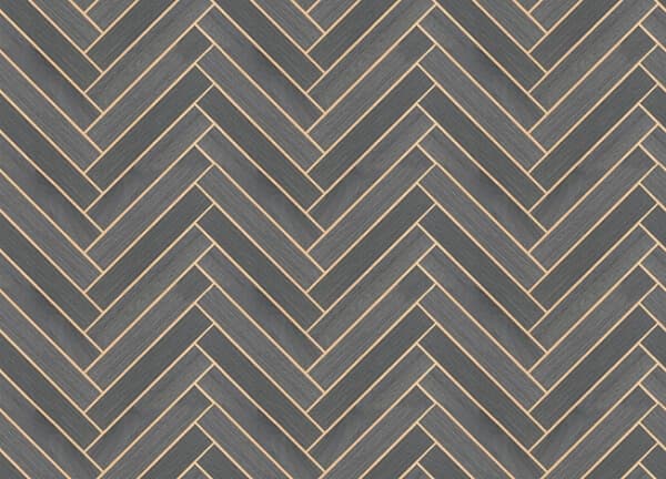 Herringbone Wood Veneer Graphite Wallpaper