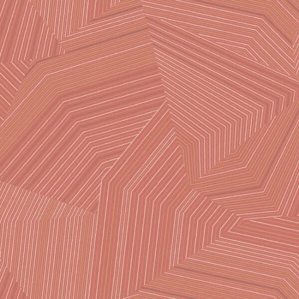 Dotted Maze Wallpaper- Desert Red