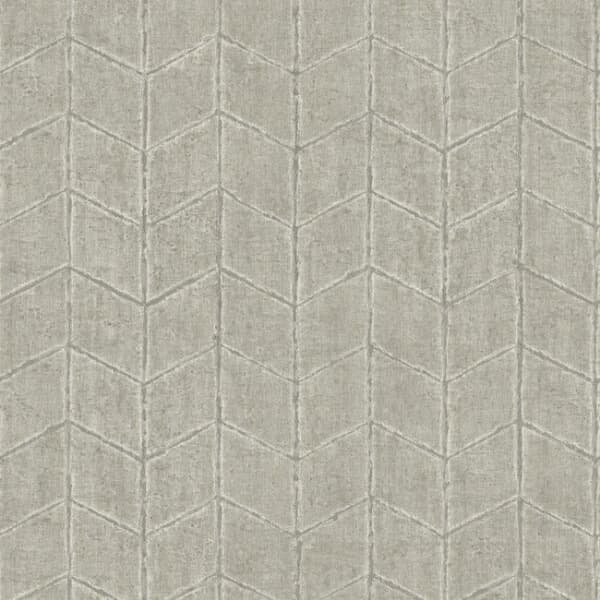 Flatiron Geometric Wallpaper- Cement