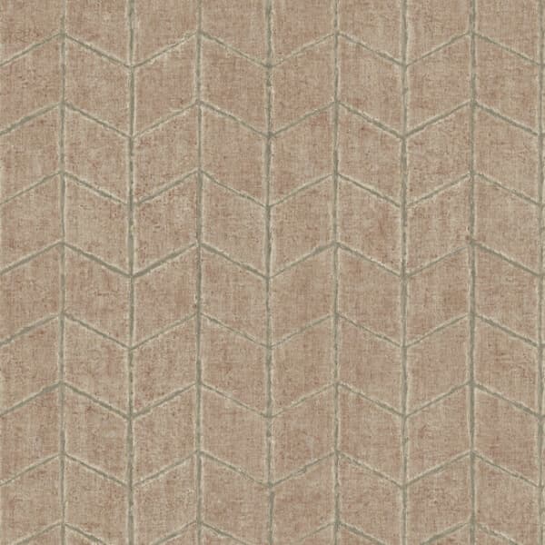 Flatiron Geometric Wallpaper- Brick