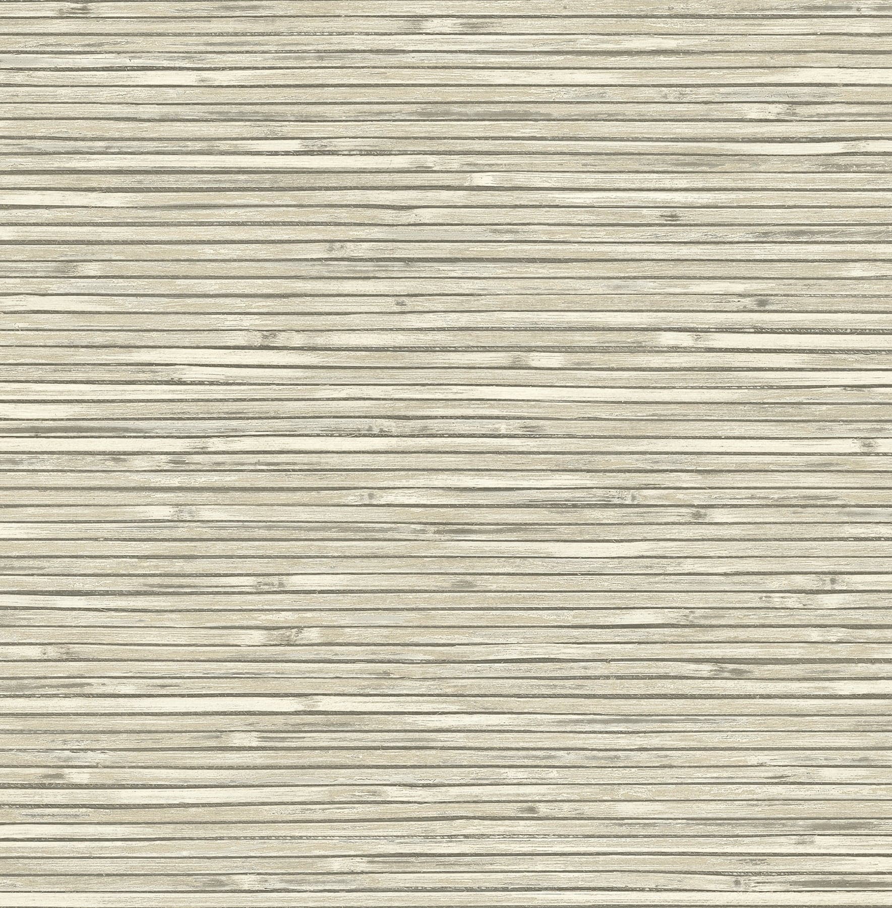 Bellport Wooden Slat Ivory Wallpaper