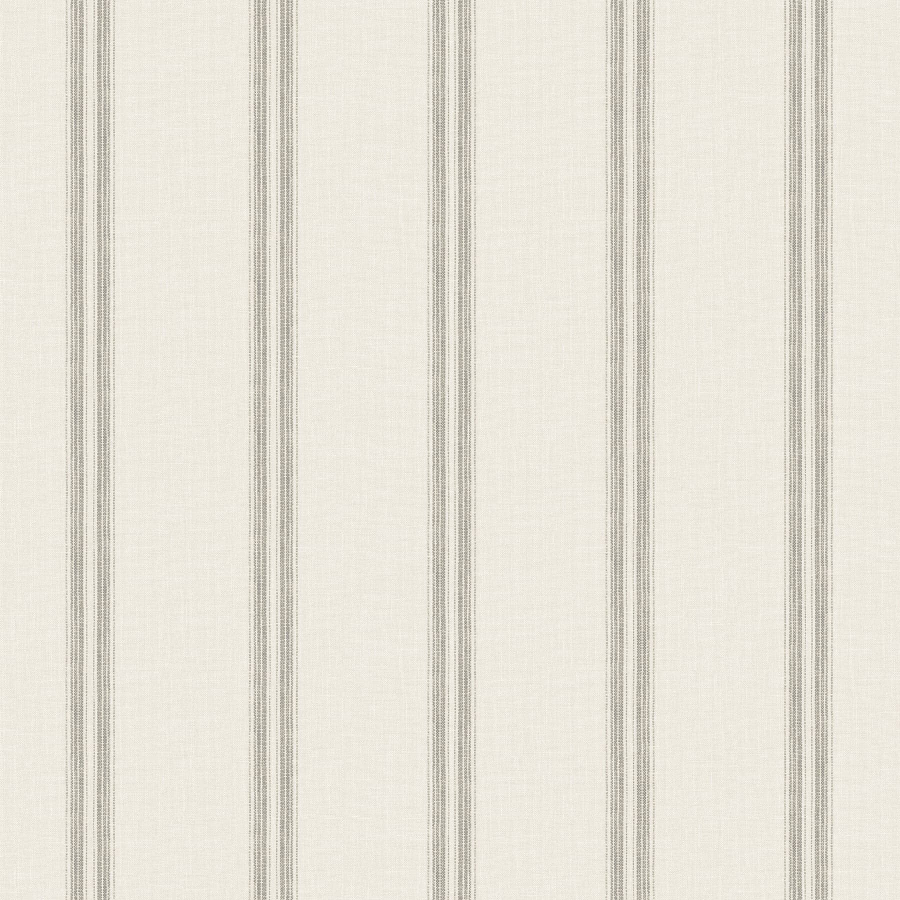 Johnny Charcoal Stripes Wallpaper