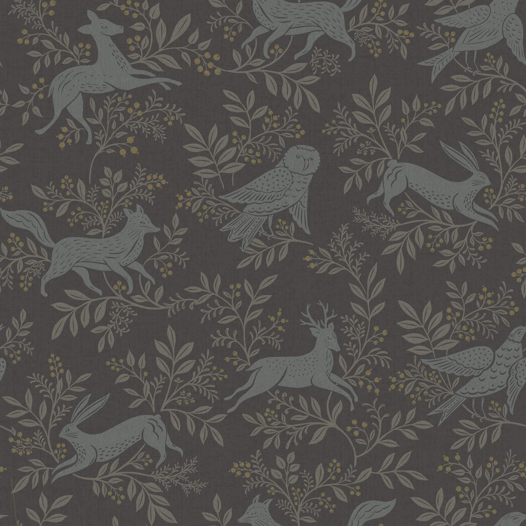 Revelry Black Forest Frolic Wallpaper