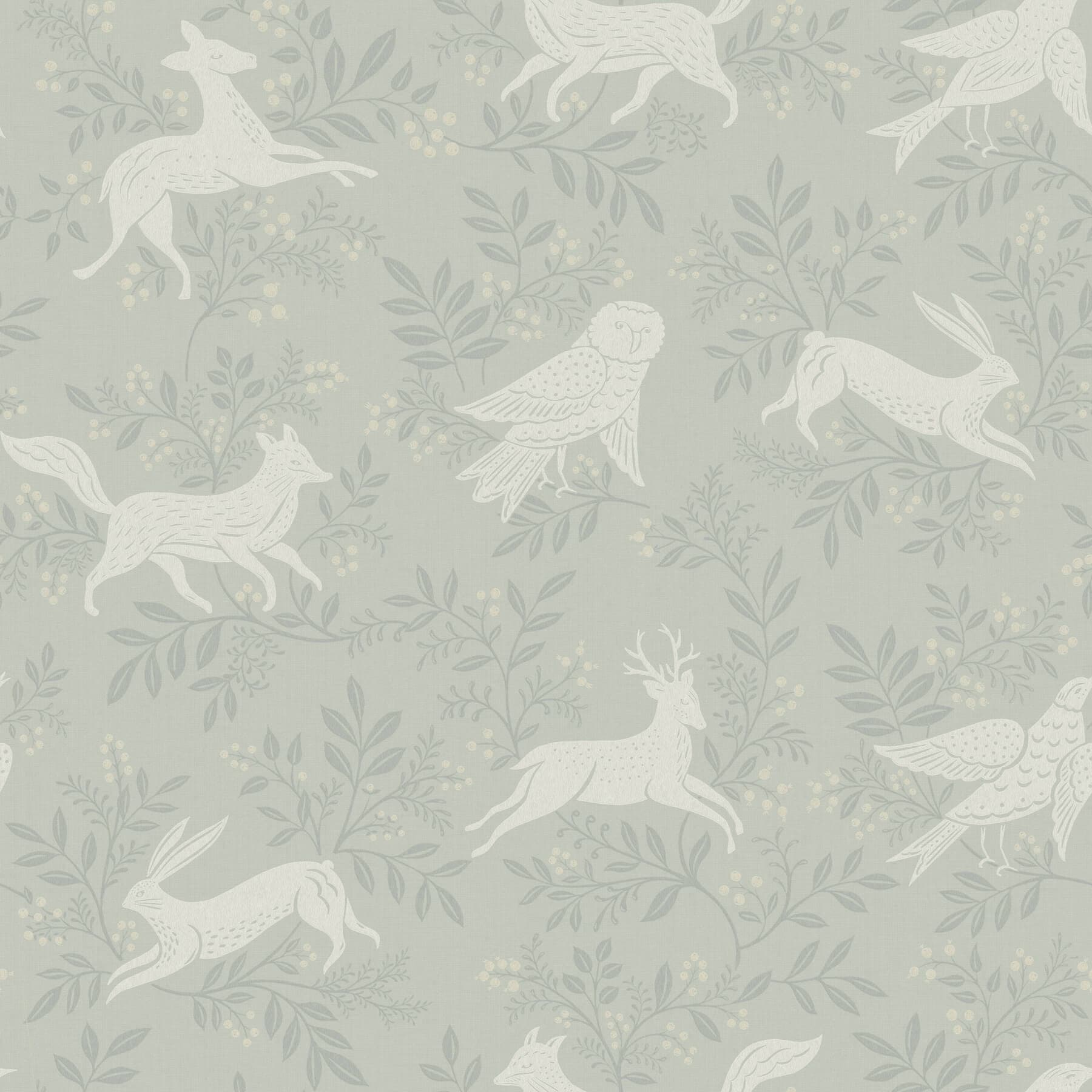 Revelry Sage Forest Frolic Wallpaper