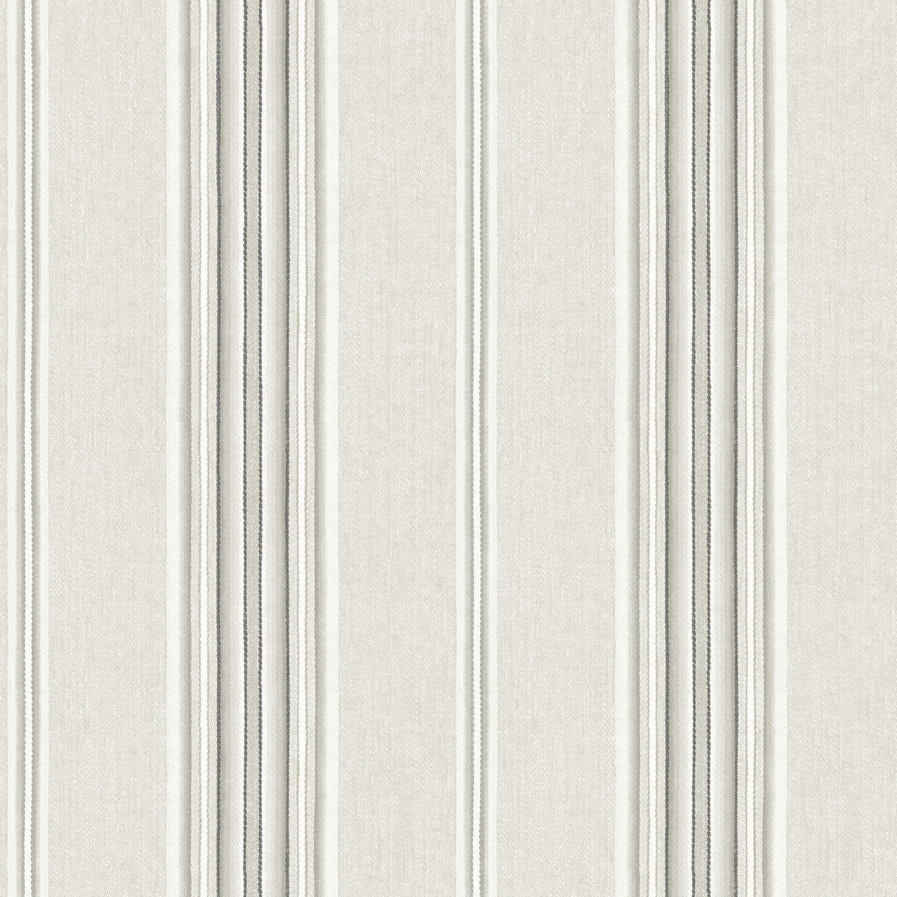 Calvados Grey Linen Stripe Wallpaper