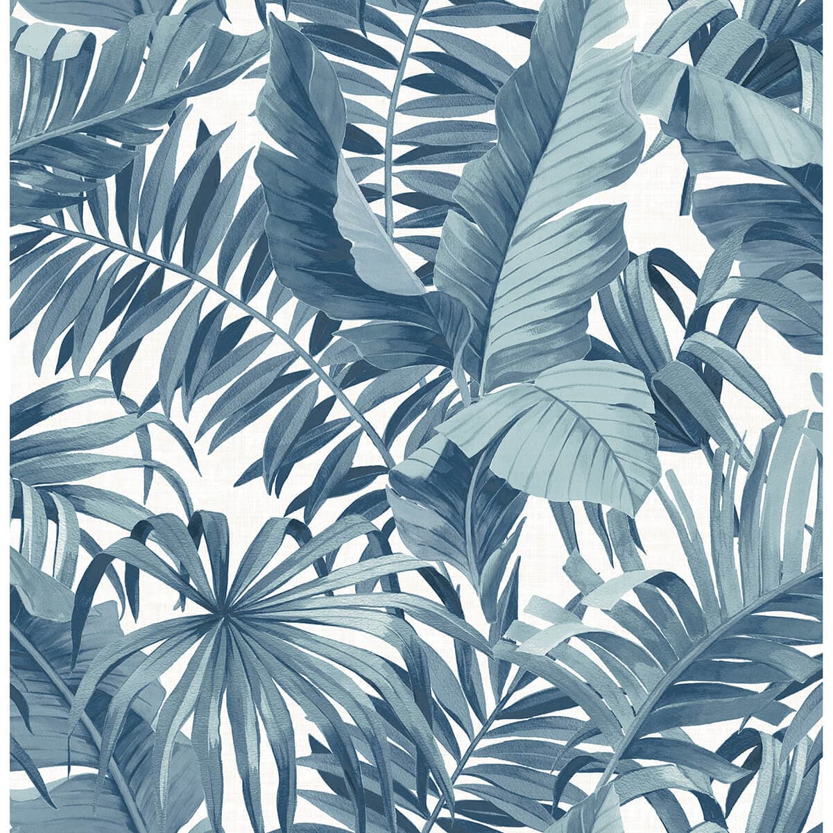 Alfresco Blue Tropical Palm Wallpaper
