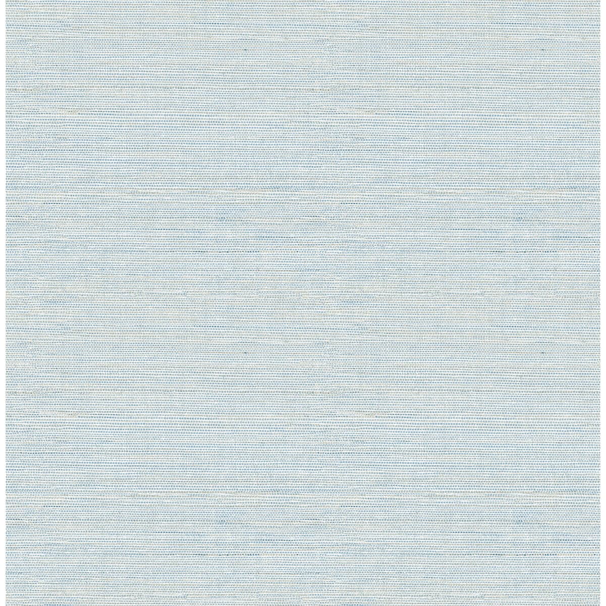 Agave Blue Imitation Grasscloth Wallpaper