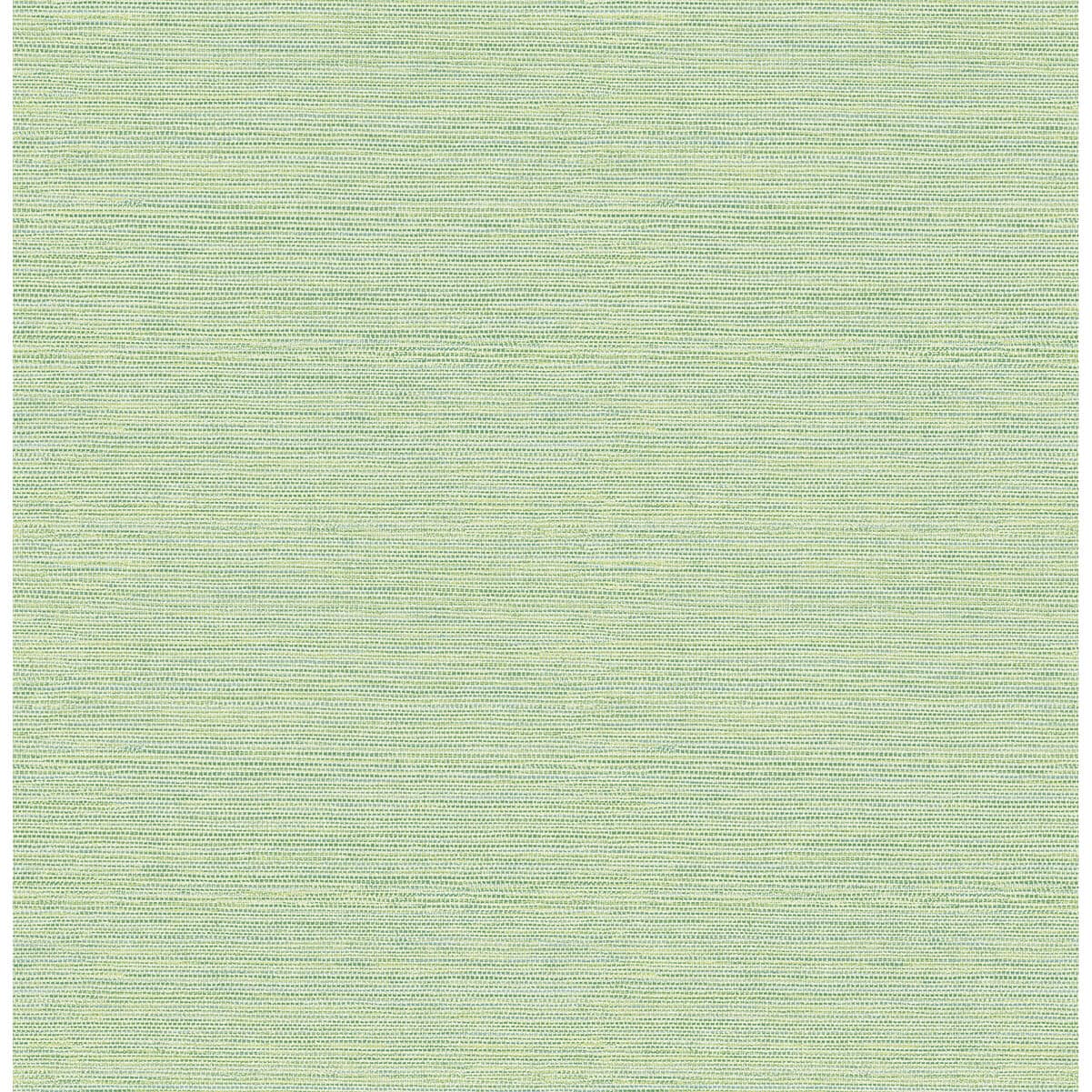 Agave Green Imitation Grasscloth Wallpaper