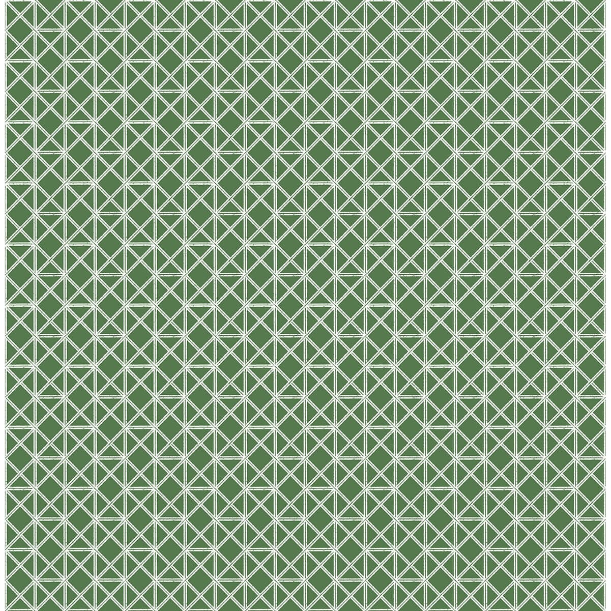 Lisbeth Green Geometric Lattice Wallpaper
