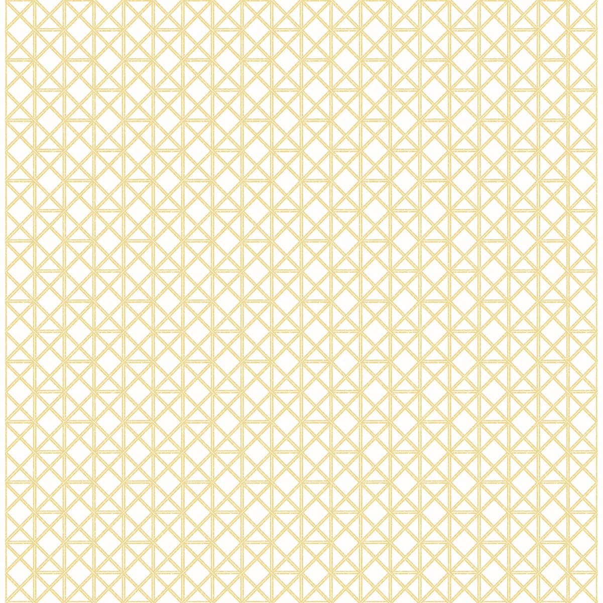 Lisbeth Yellow Geometric Lattice Wallpaper
