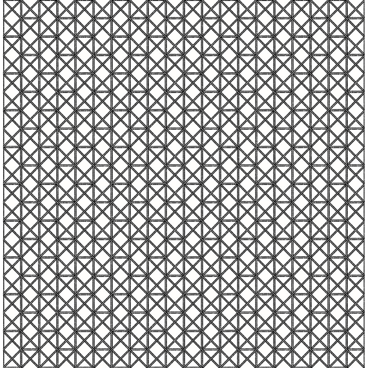 Lisbeth Black Geometric Lattice Wallpaper