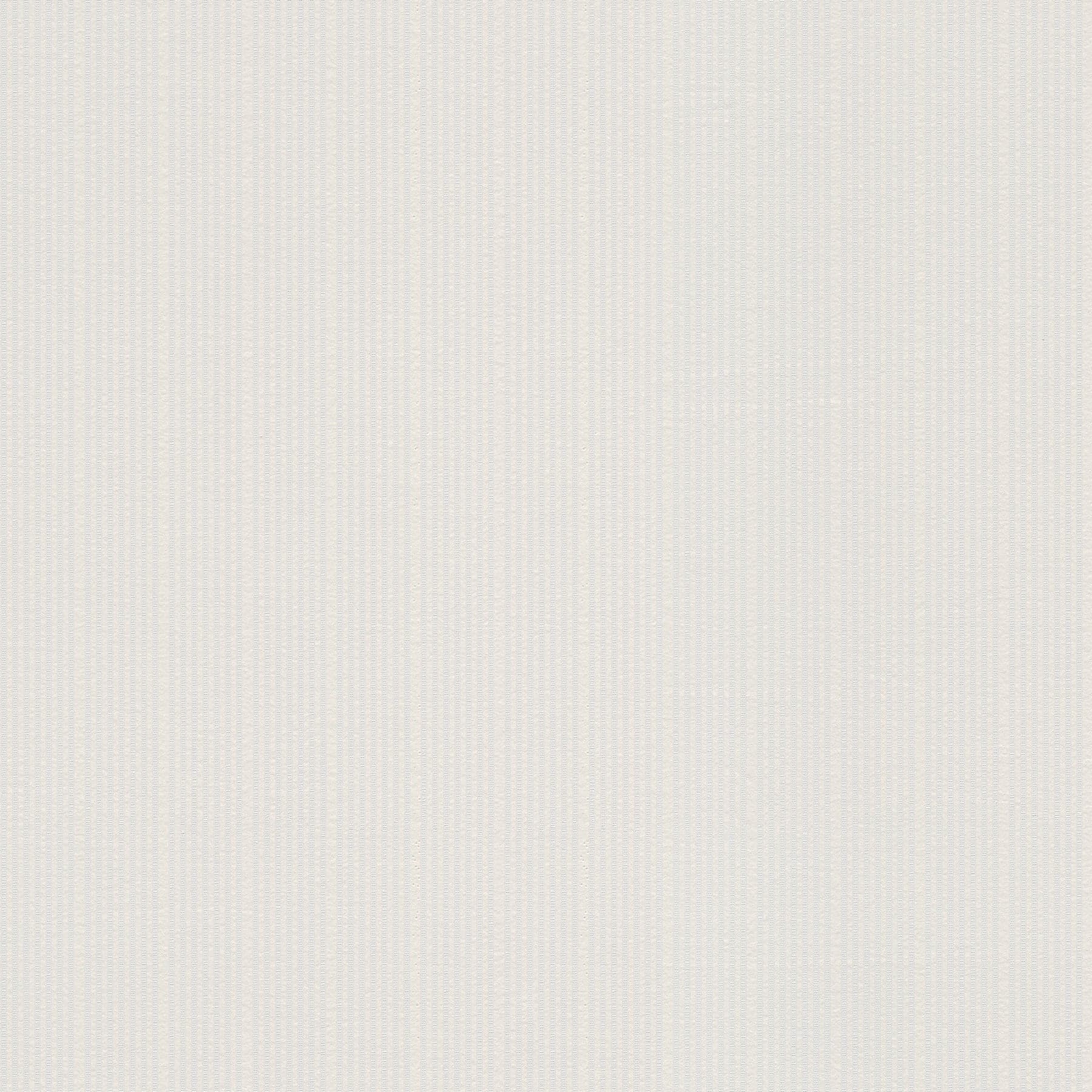Cedric Paintble Stripe White Wallpaper