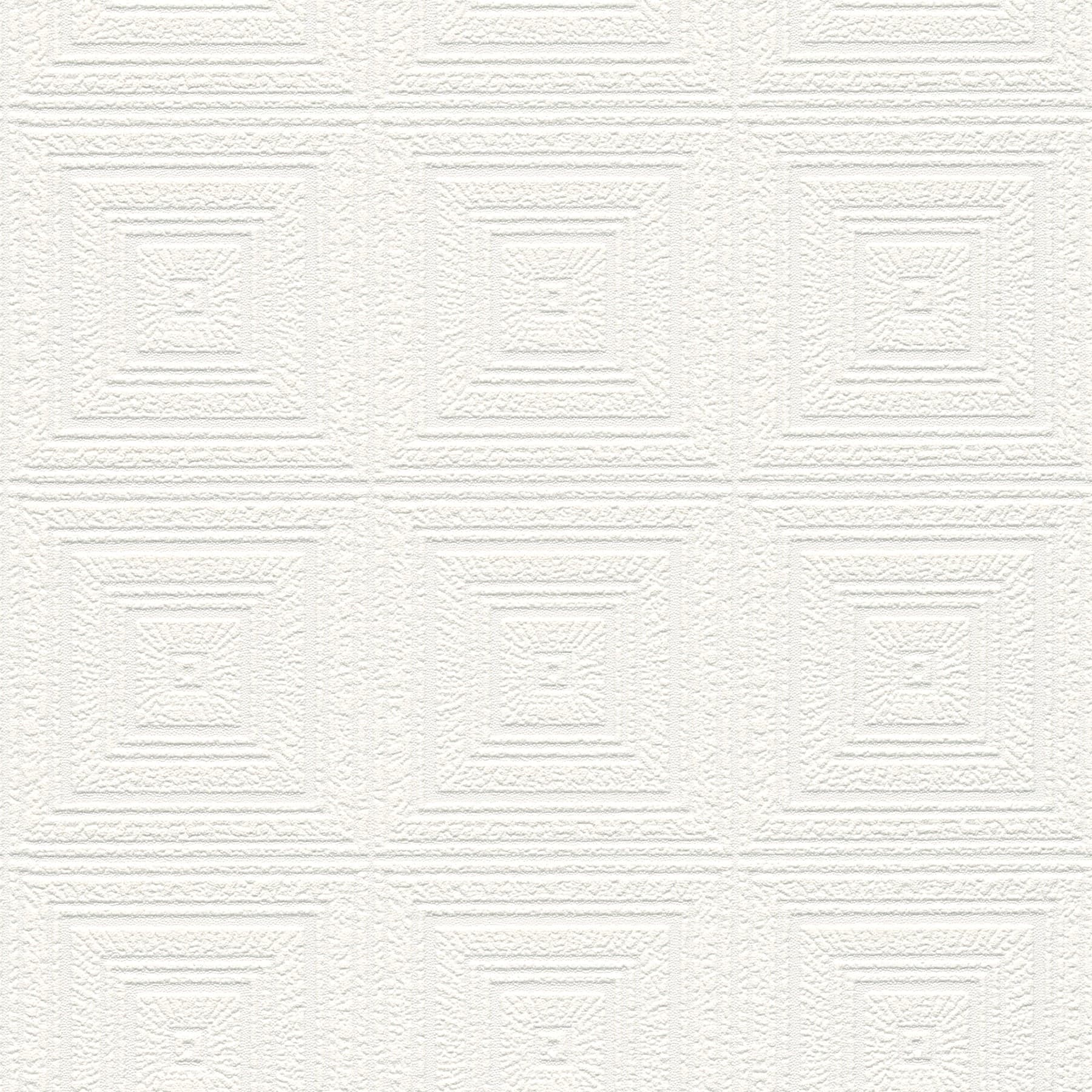 Wright Tin Paintable White Wallpaper