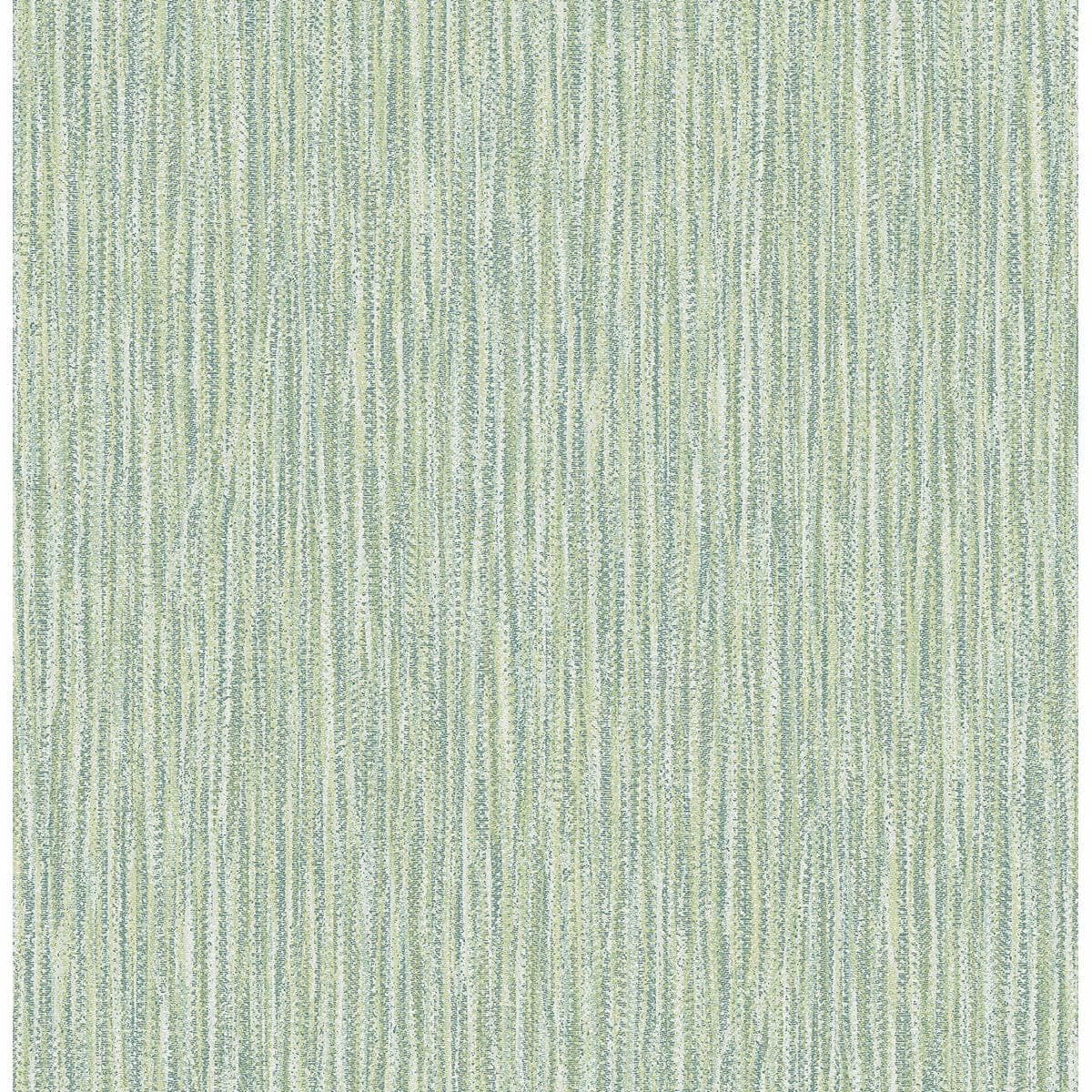 Raffia Thames Green Faux Grasscloth Wallpaper