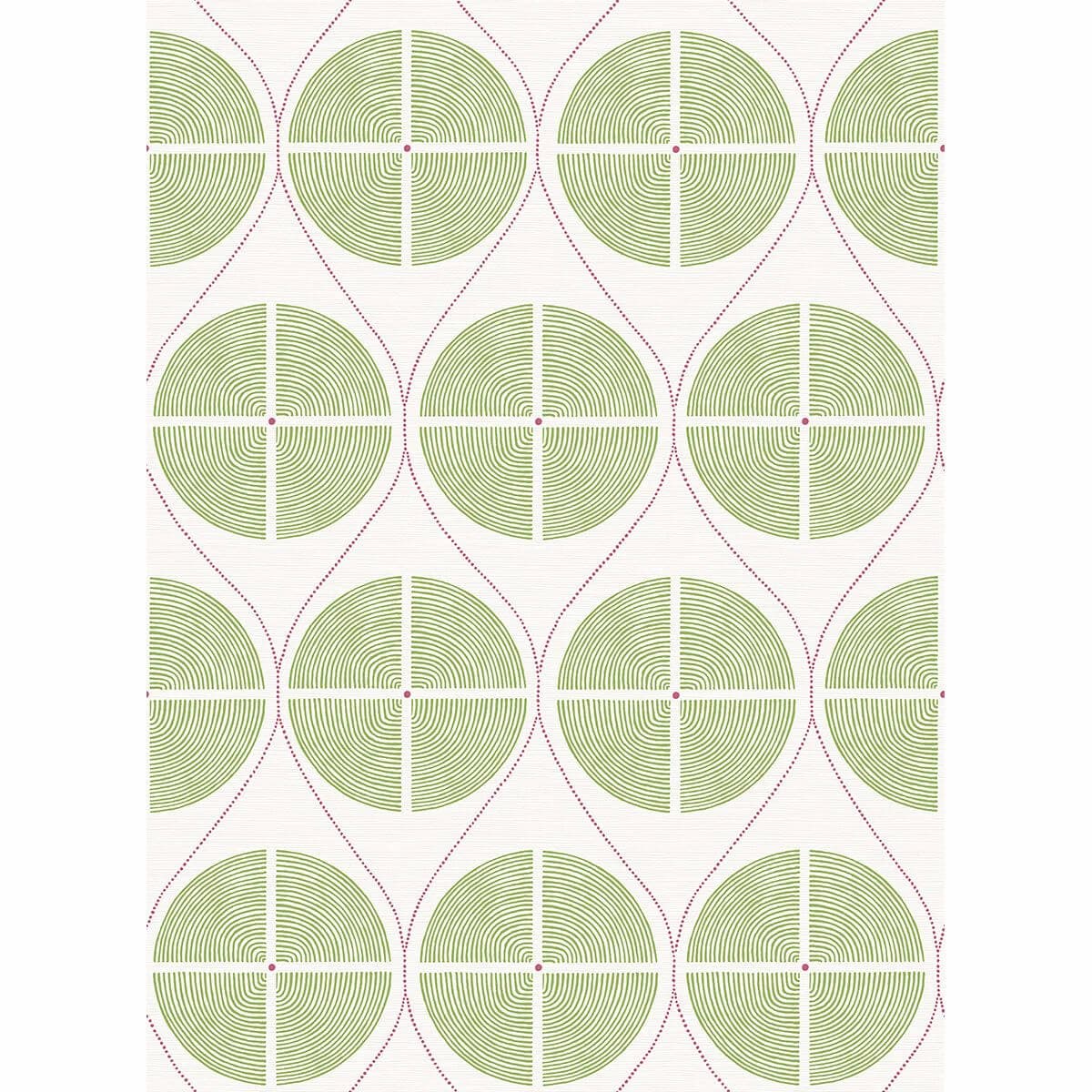 Luminary Green Ogee Wallpaper