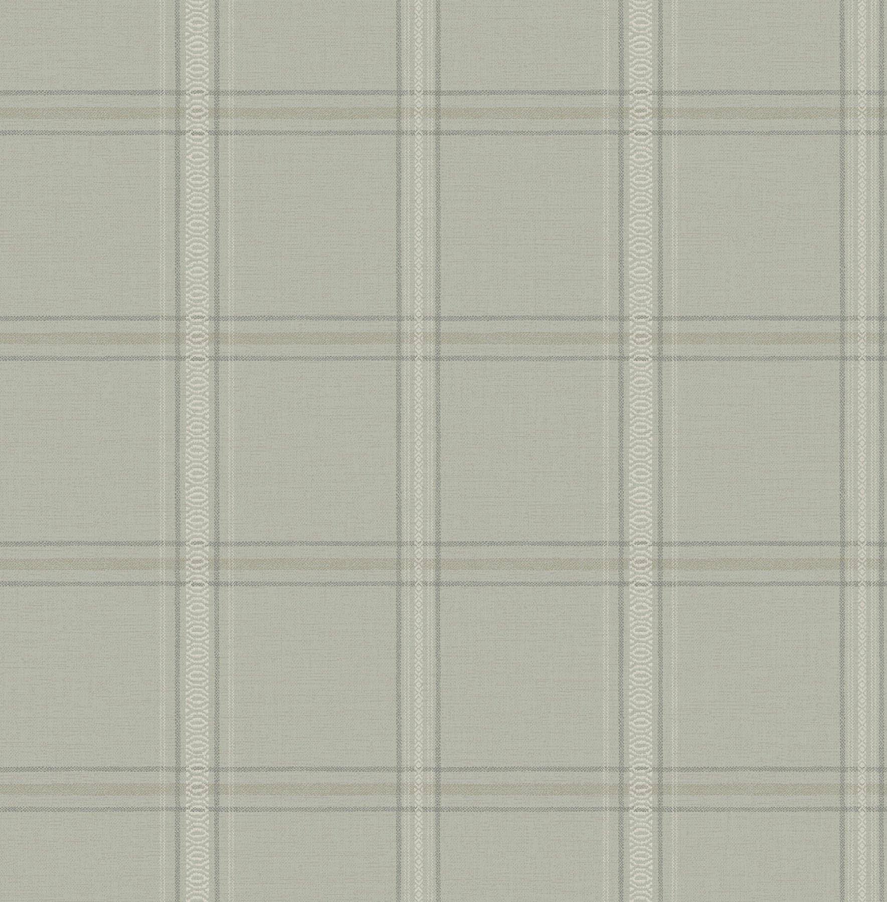 Chesapeake Auberge Plaid Light Sage Wallpaper