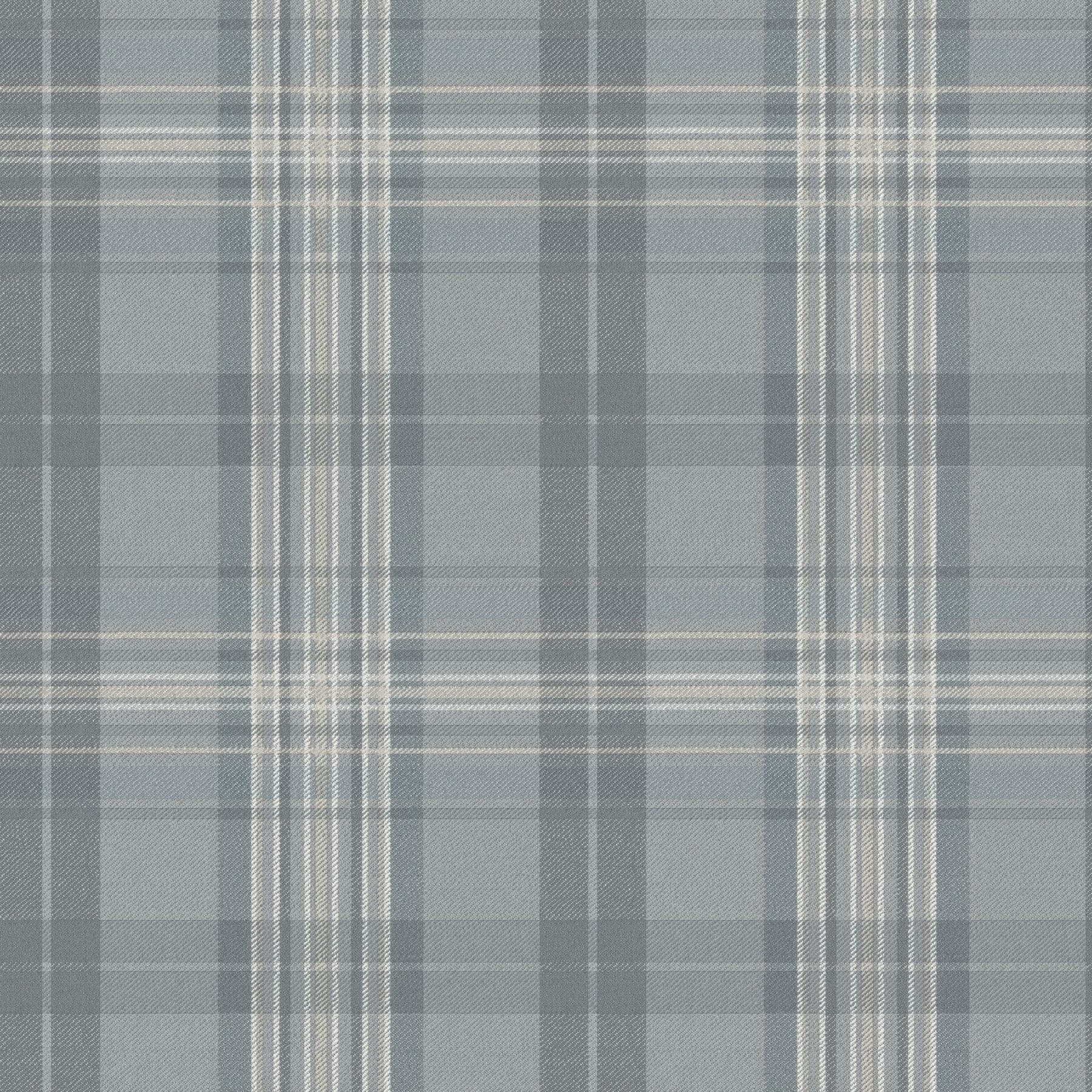 Chesapeake Austin Plaid Slate and Grey Wallpaper