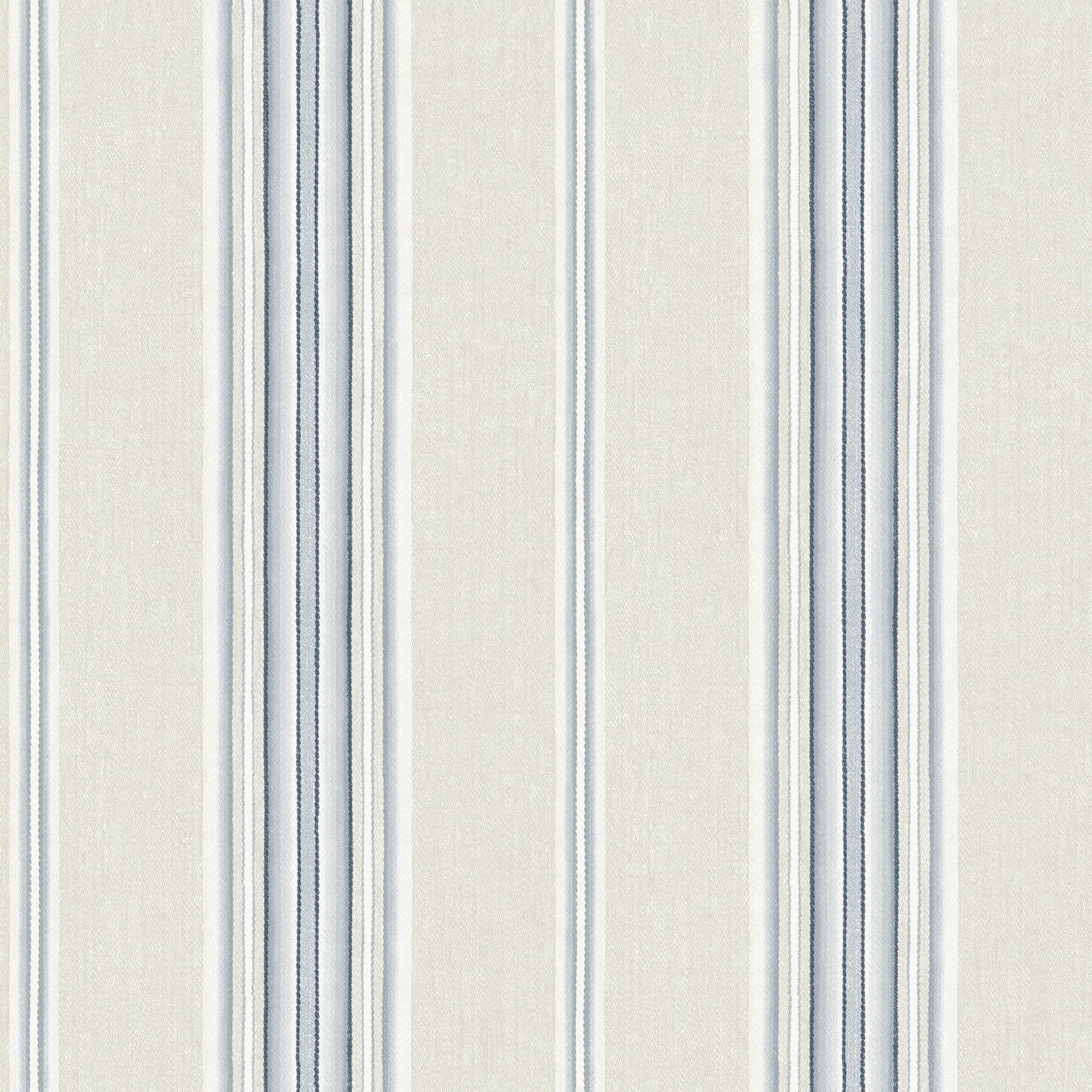 Chesapeake Calvados Linen Stripe Blue Wallpaper