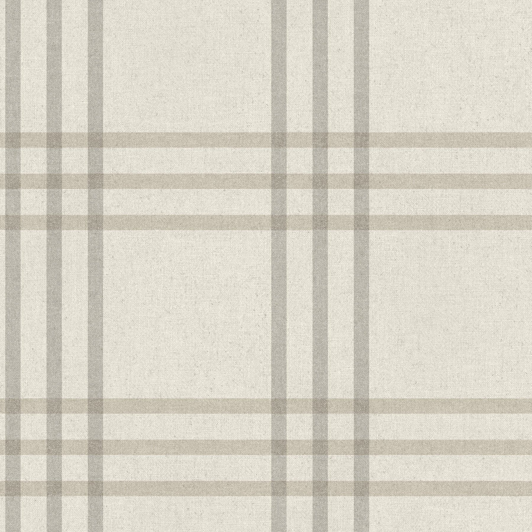 Chesapeake Fletcher Plaid Grey Wallpaper